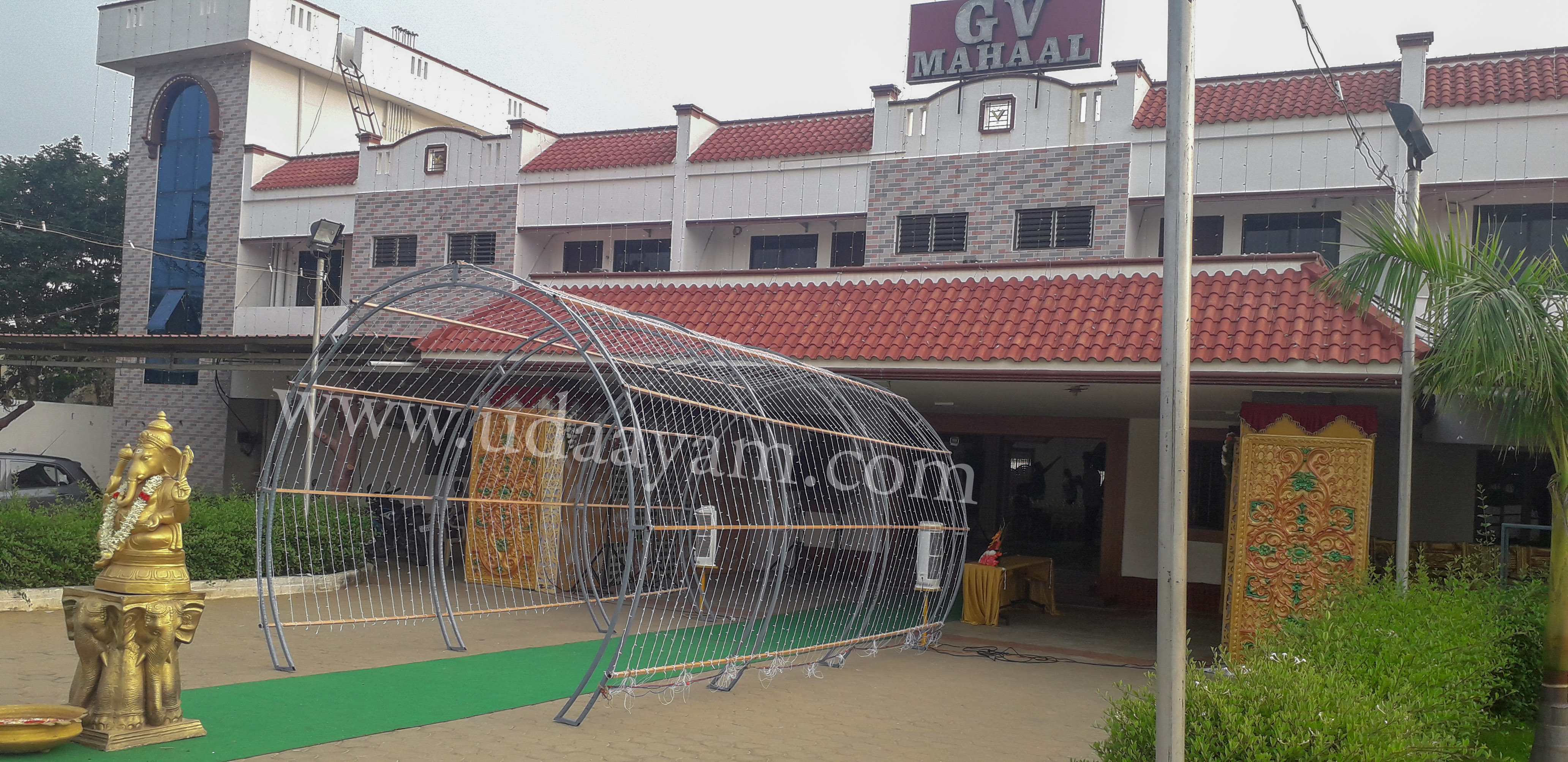 Entrance and pathway